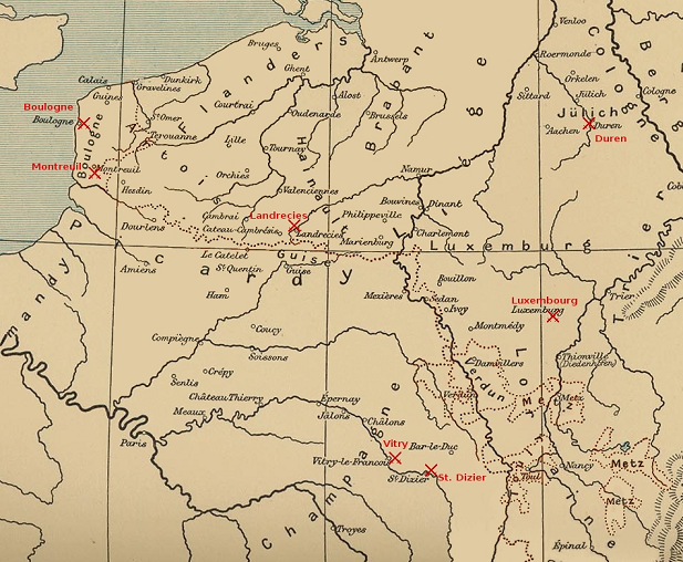Batailles dans le nord de la France avant la trêve de Crépy-en-Laonnois